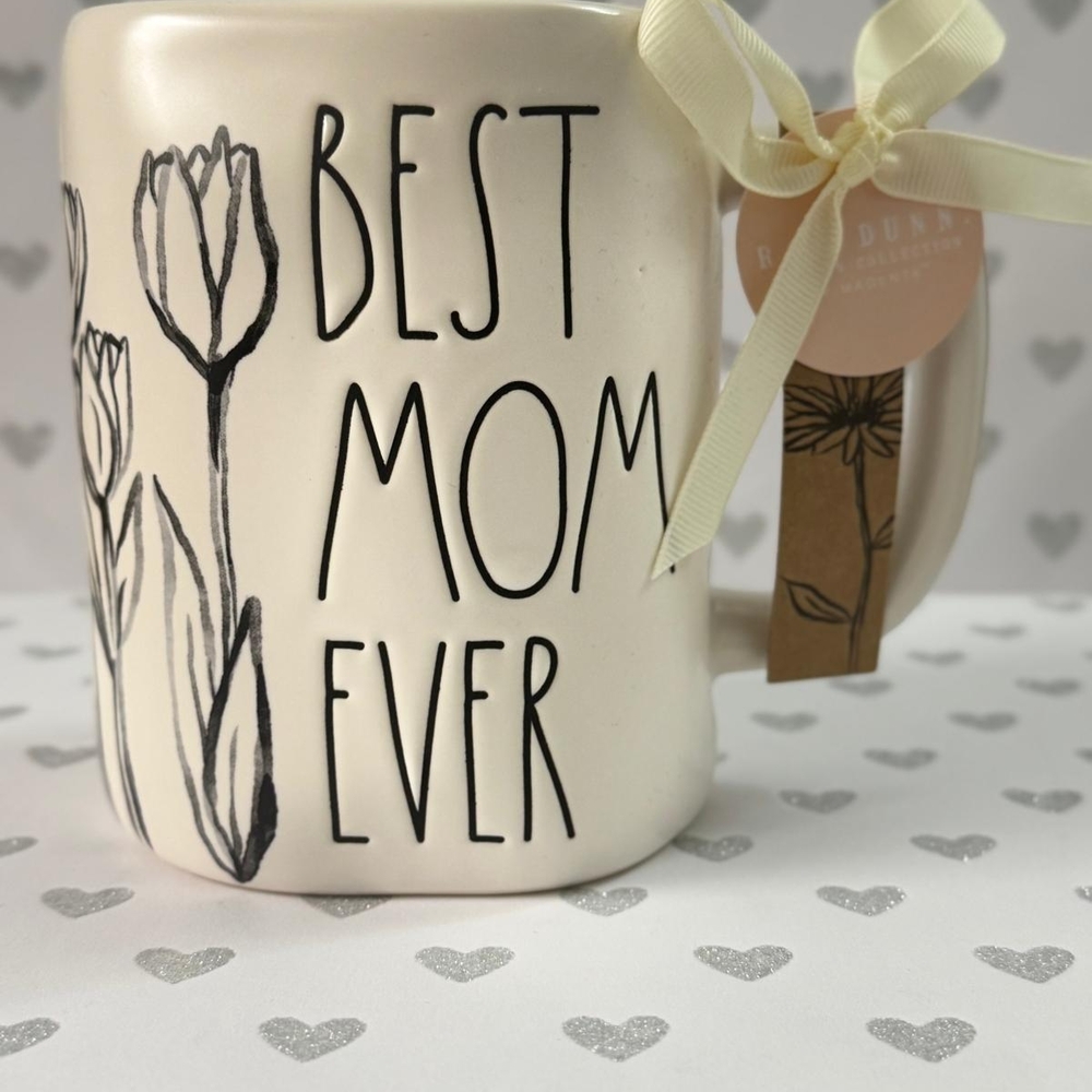 Rae Dunn Best Mom Ever Cream Mug